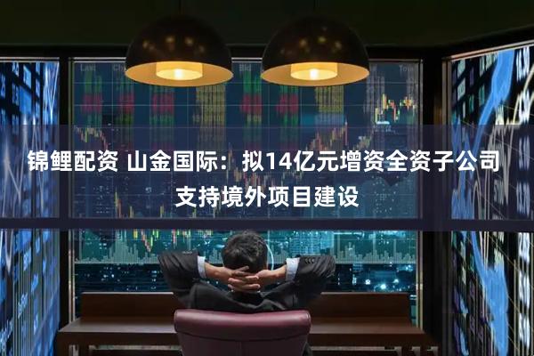 锦鲤配资 山金国际：拟14亿元增资全资子公司 支持境外项目建设